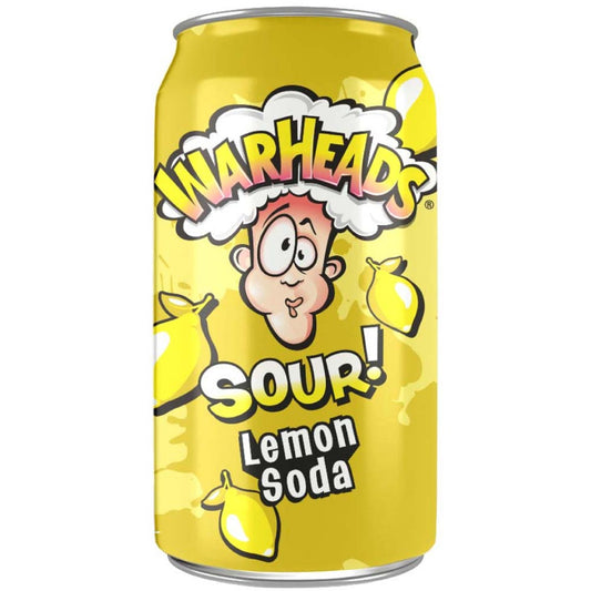 Warheads Lemon Sour Soda 12oz (355ml)