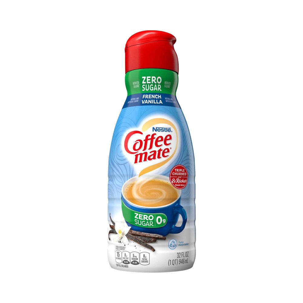 Nestle Coffee Mate French Vanilla Sugar Free Creamer 32oz (946ml)
