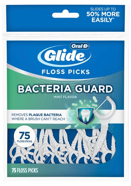 Oral-B Glide Floss Picks Bacteria Guard 75's