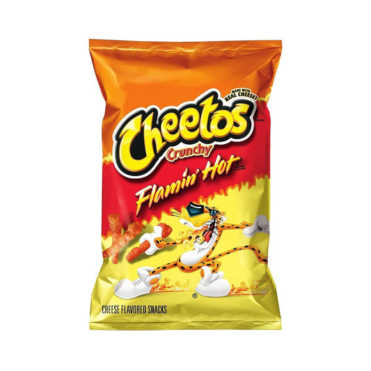 Cheetos - Crunchy Flamin' Hot Cheese Snacks 8oz (226.8g)