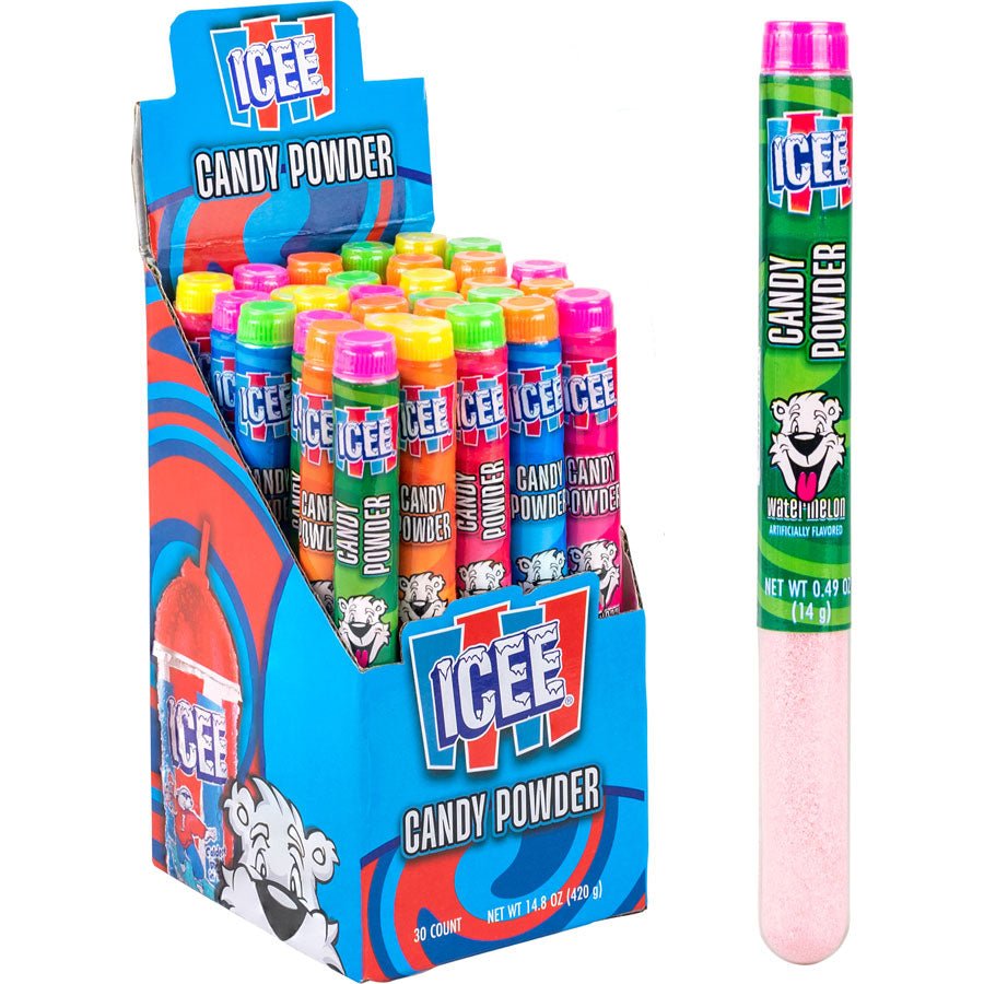 Icee Candy Powder Sour Tubes .49oz (14g) - Candybase