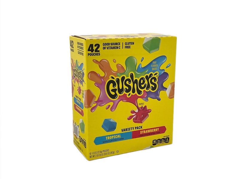 Gushers Strawberry Tropical  Variety Pack 42s 33.6oz (952g)