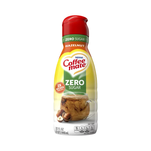 Nestle Coffee Mate Liquid Hazelnut Sugar Free 32oz (946ml)
