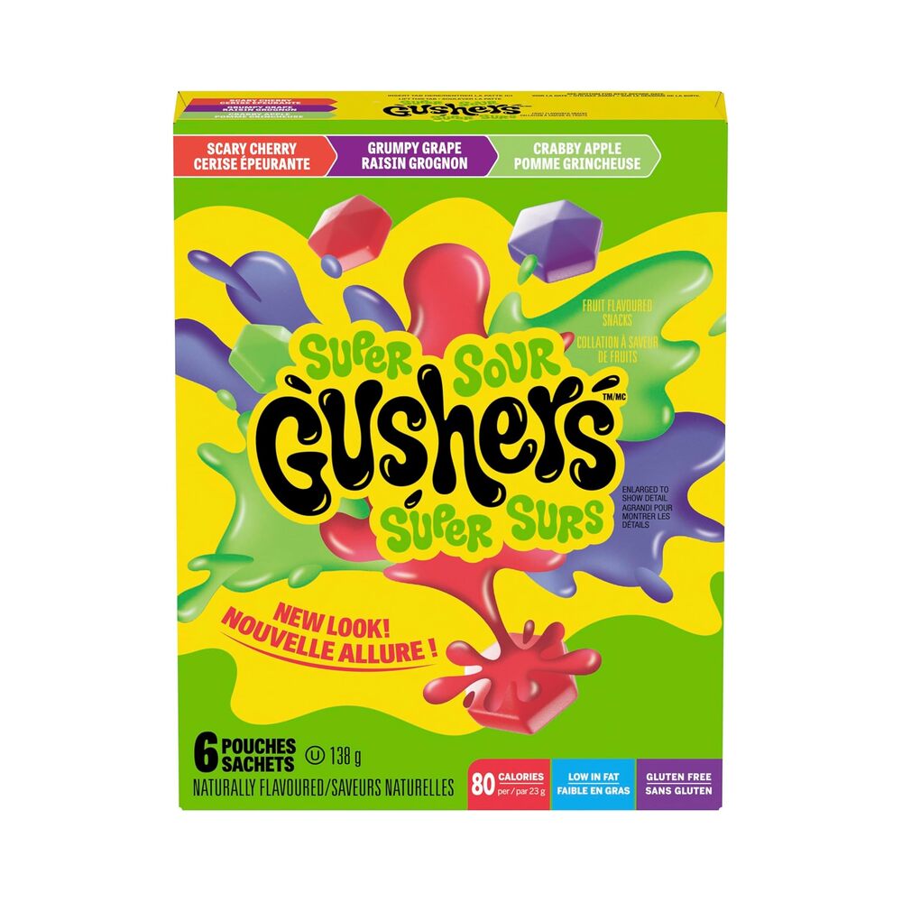 Gushers Super Sour 6's 4.8oz (138g)