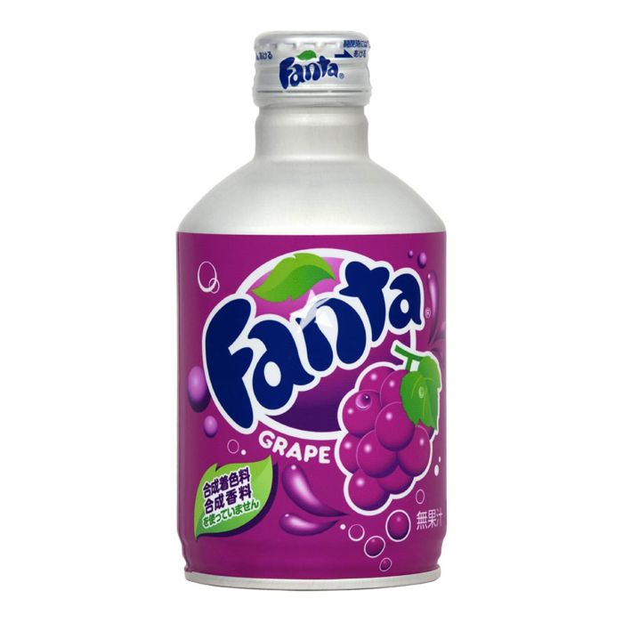 Japan Fanta Grape Metal Bottle 300ml - Candybase