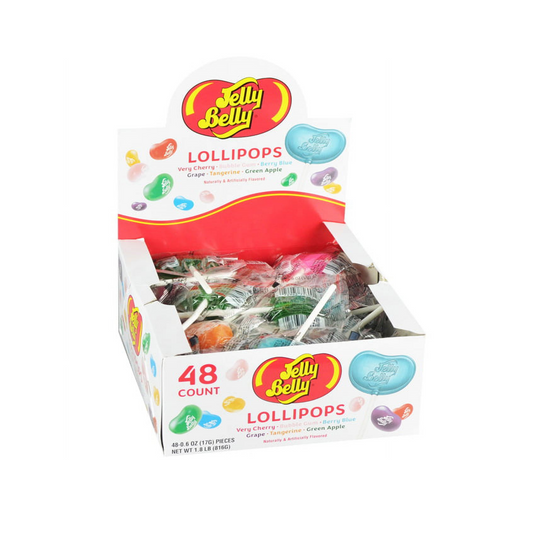 Jelly Belly Lollipops Assorted Flavours (48s) 0.6oz (17g)