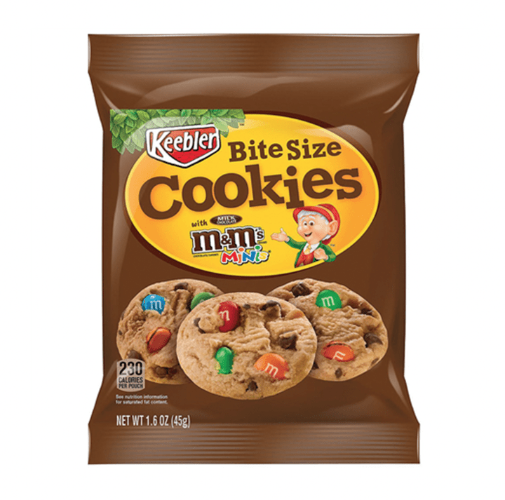 Keebler M&M's Bite Size Cookies 1.6 oz (45g) - Candybase