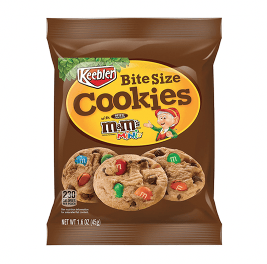 Keebler M&M's Bite Size Cookies 1.6 oz (45g) - Candybase