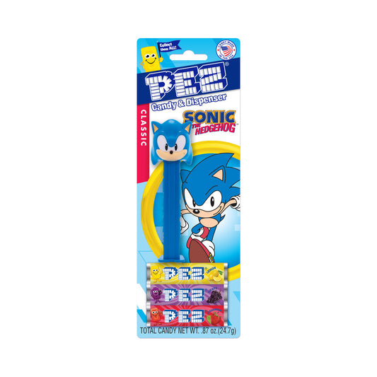 Pez Blister Pack Sonic The Hedgehog Assortment .87oz (25g)