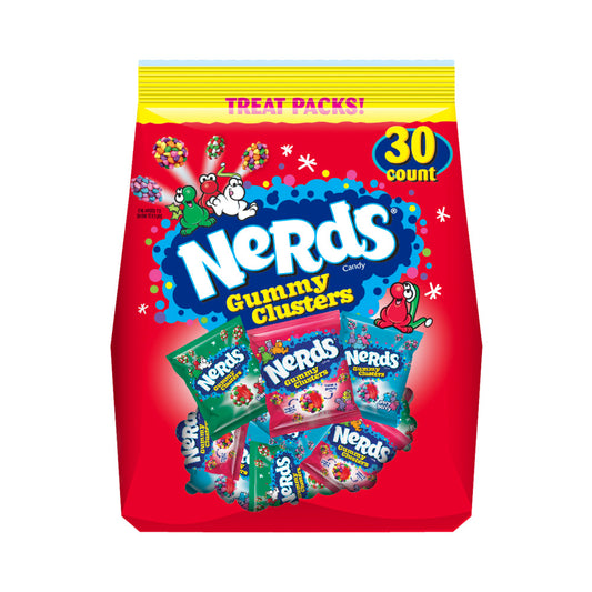 Nerds Holiday Gummy Cluster Treat Packs 30 Count 15oz (425g)