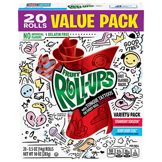 Fruit Roll Ups Variety Pack 20's