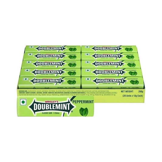 Wrigley's Double mint Chewing Gum 5 Sticks