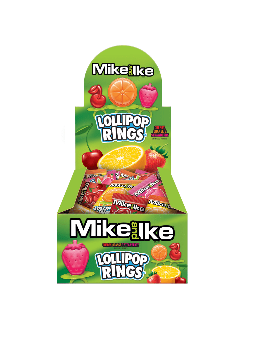 Mike & Ike Lollipop Rings .42oz (12g) - Candybase