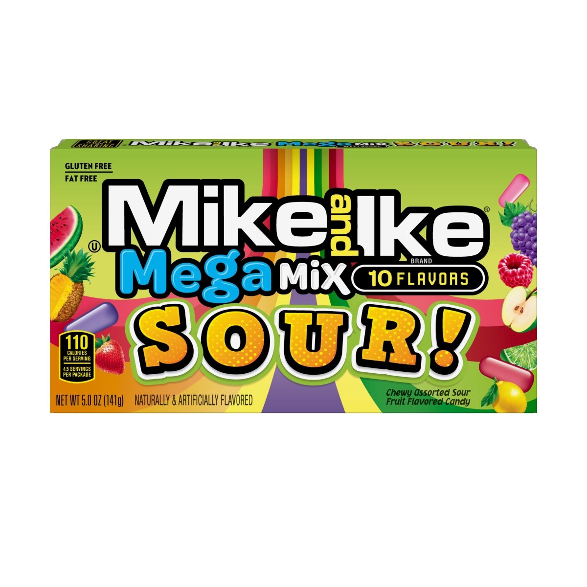 Mike & Ike Mega Mix Sour Theater Box 5oz (141g) - Candybase