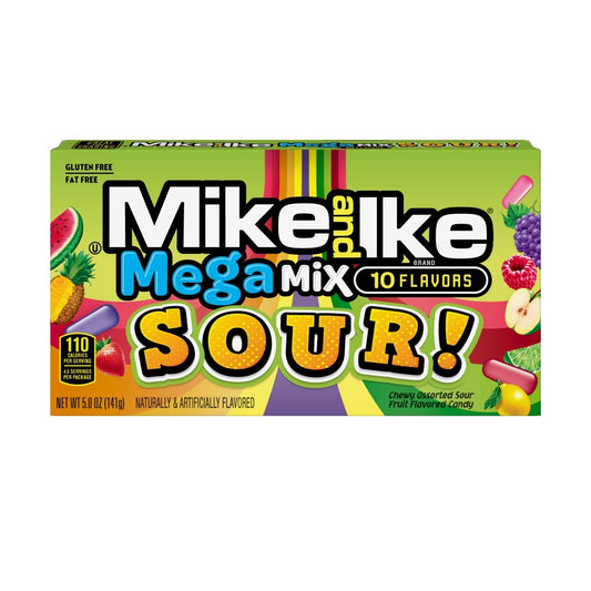 Mike & Ike Mega Mix Sour Theater Box 5oz (141g) - Candybase