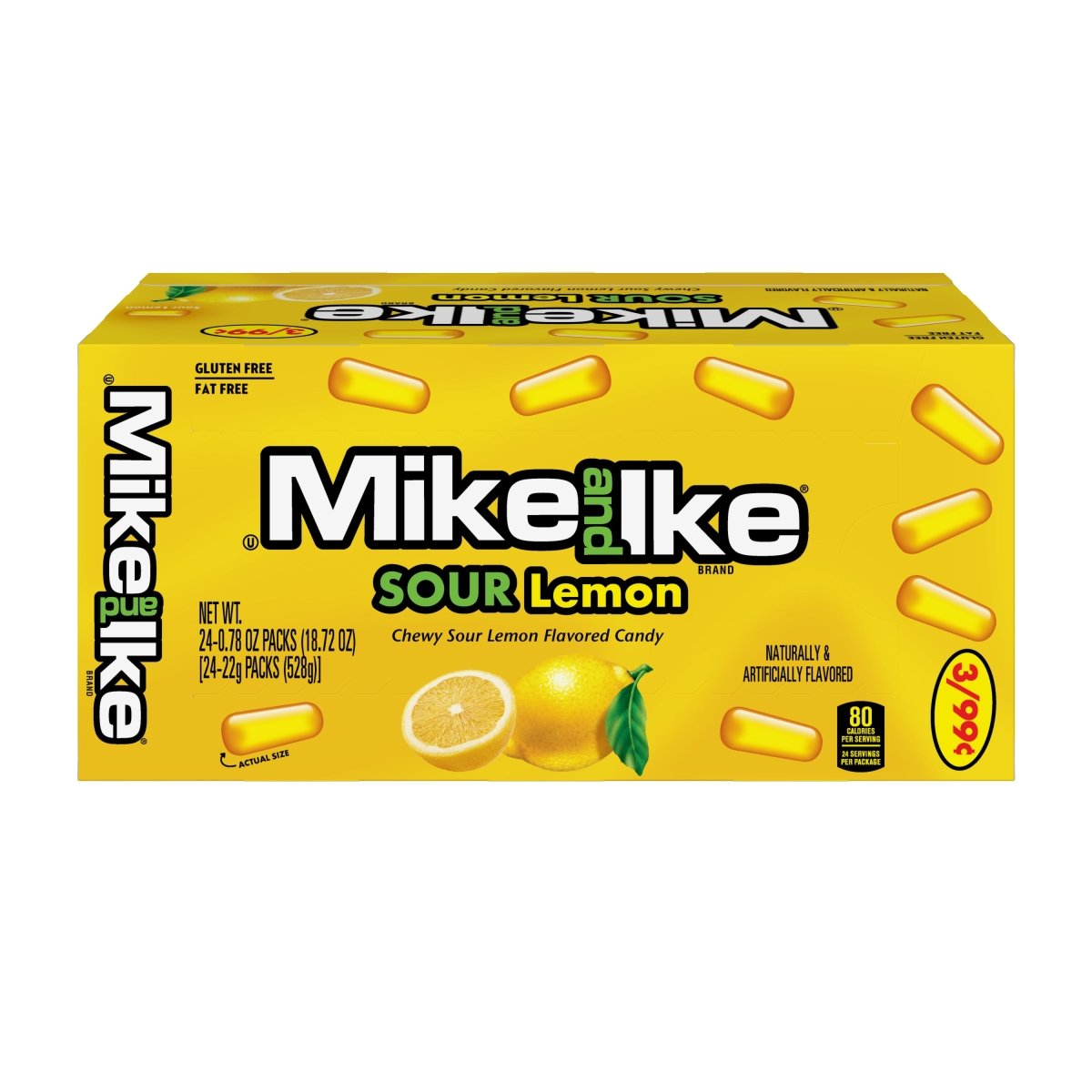 Mike & Ike Sour Lemon Priced 0.78oz (22g) - Candybase