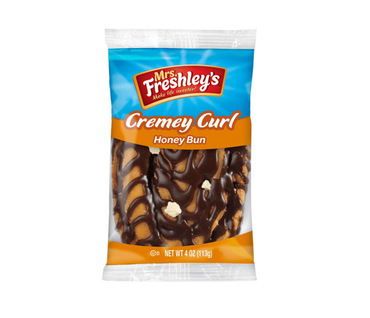 Mrs Freshley's Creme Curl Honey Buns 4oz (113g) - Candybase