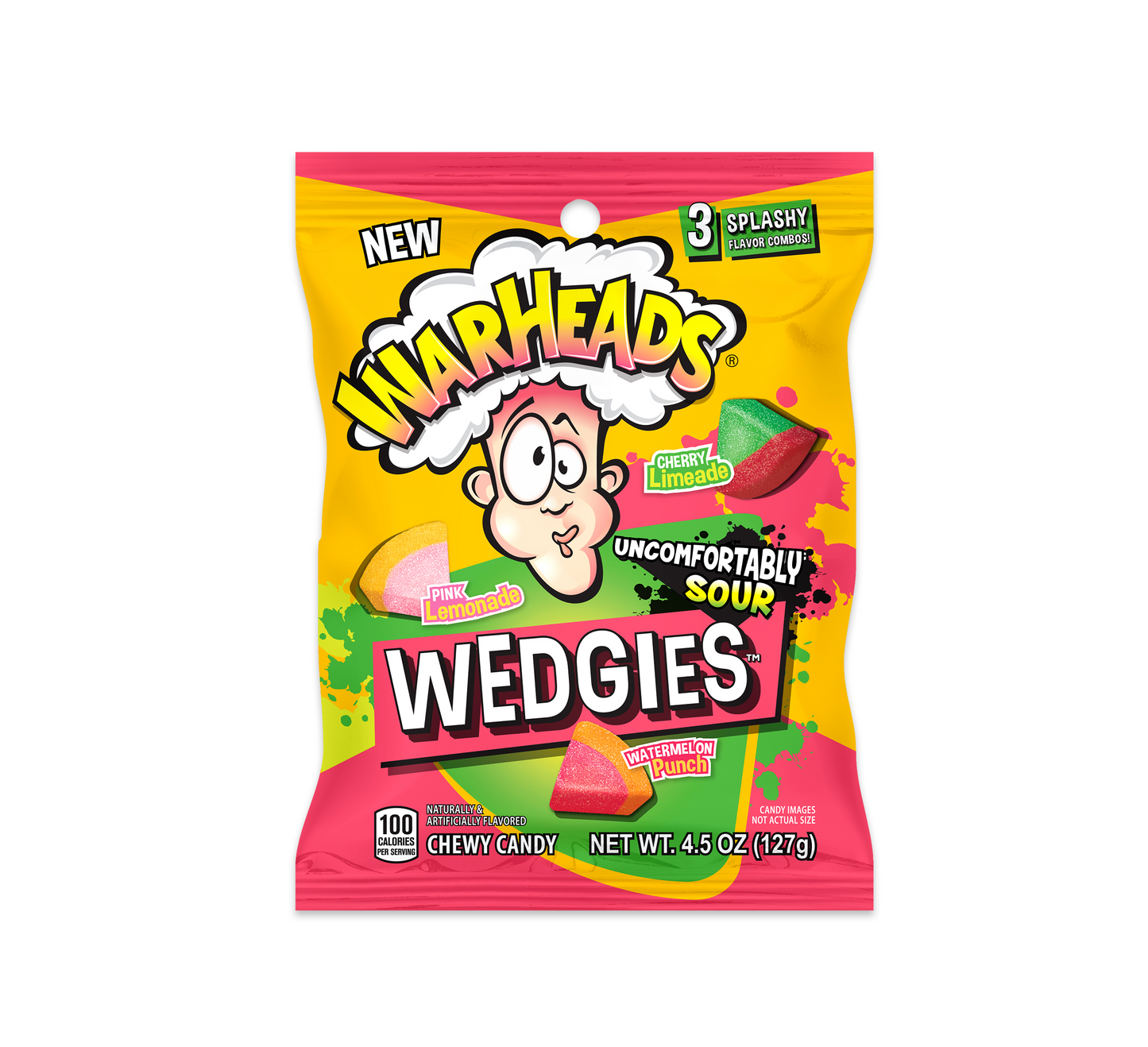 Warheads Wedgies Peg Bag 4.5oz (127g)
