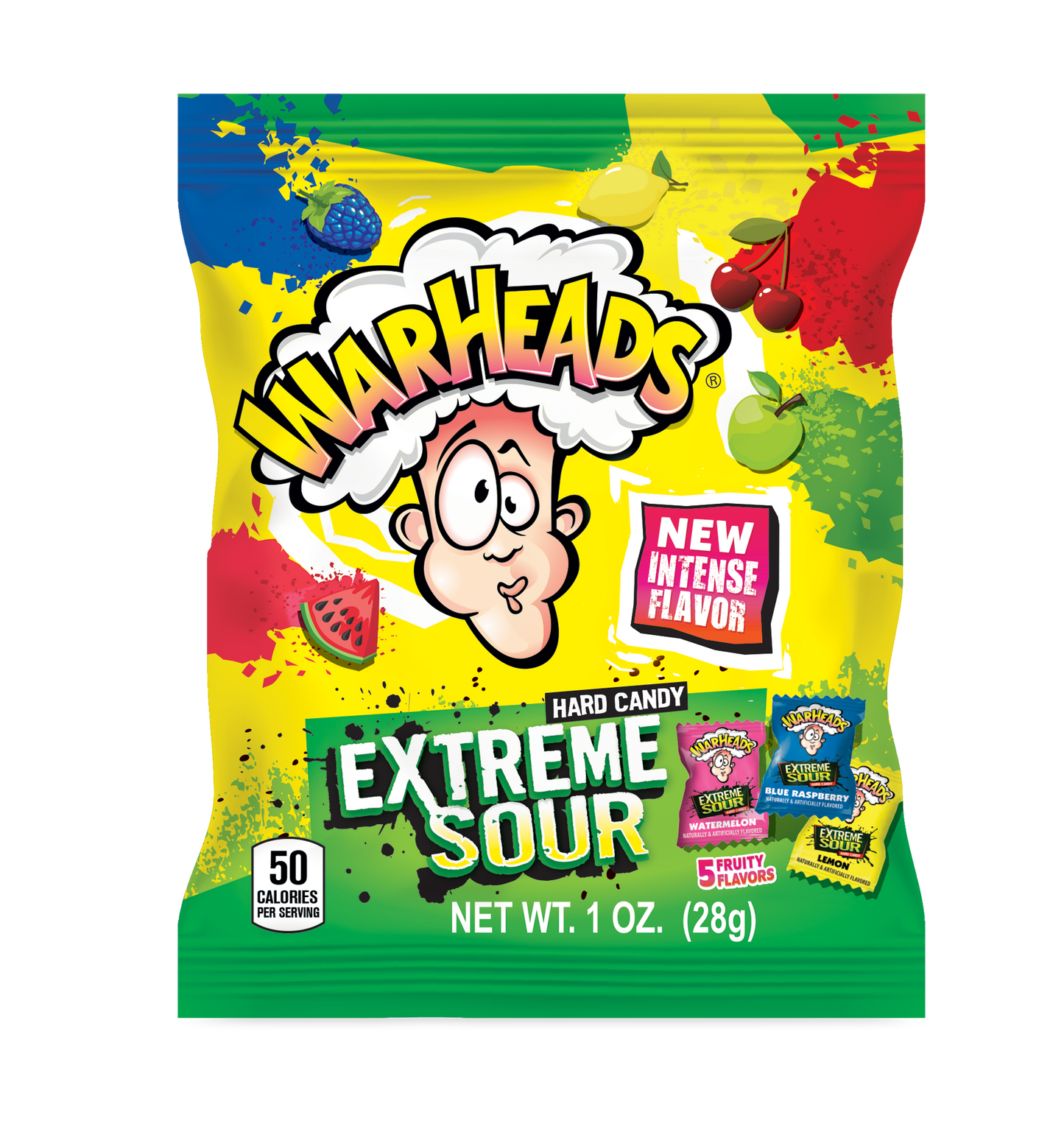 Warheads Extreme Sour Hard Candy 1oz (28g)