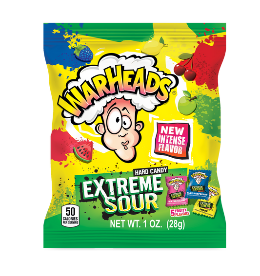 Warheads Extreme Sour Hard Candy 1oz (28g)