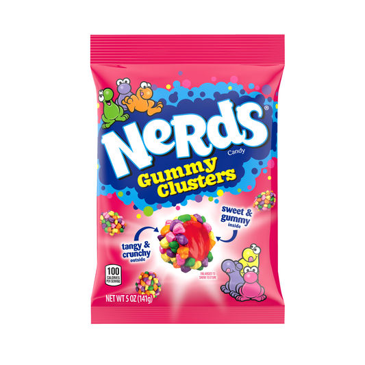 Nestle Nerds Gummy Clusters Peg Bag 5oz (141g)