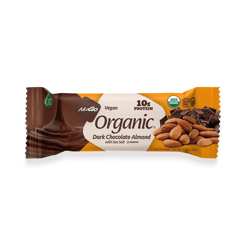 NuGo Organic Dark Chocolate Almond 1.76 oz (50g) - Candybase