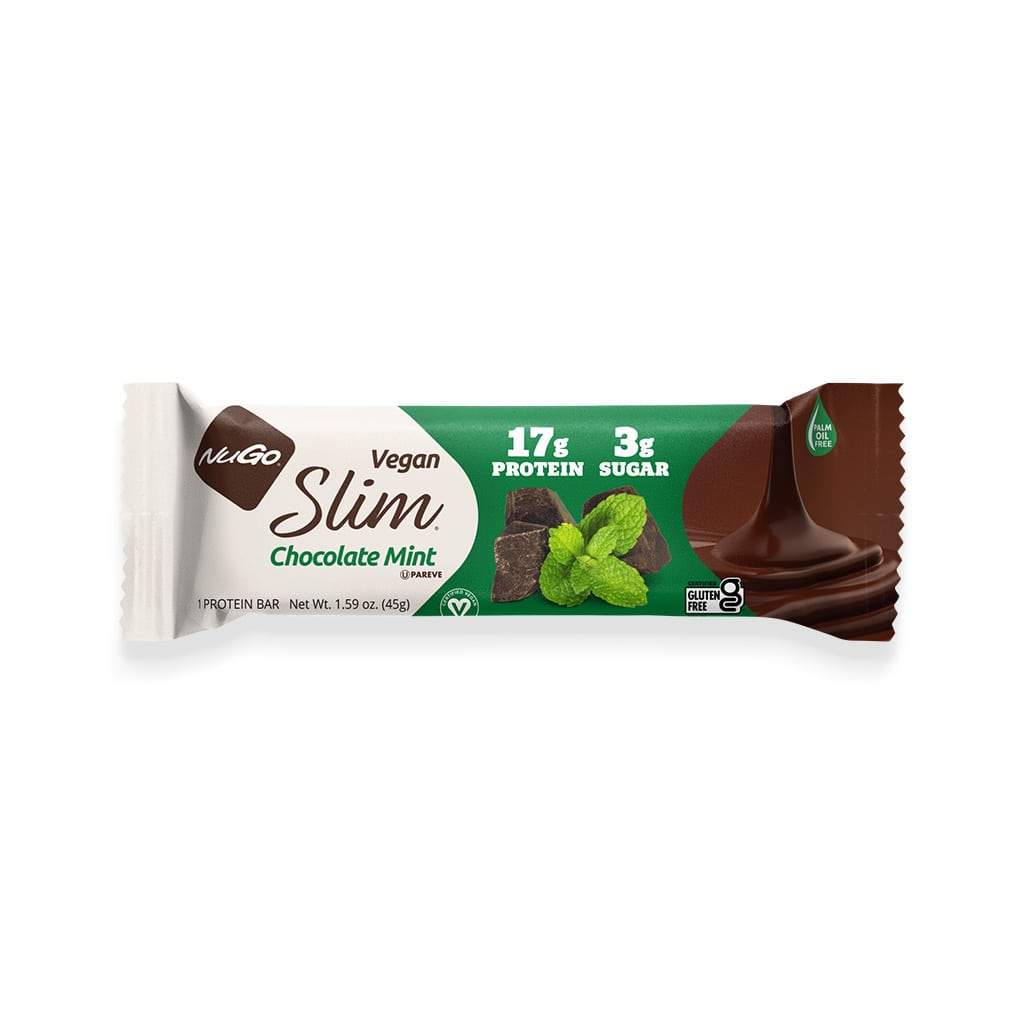 NuGo Slim Crunchy Chocolate Mint 1.59oz (45g) - Candybase