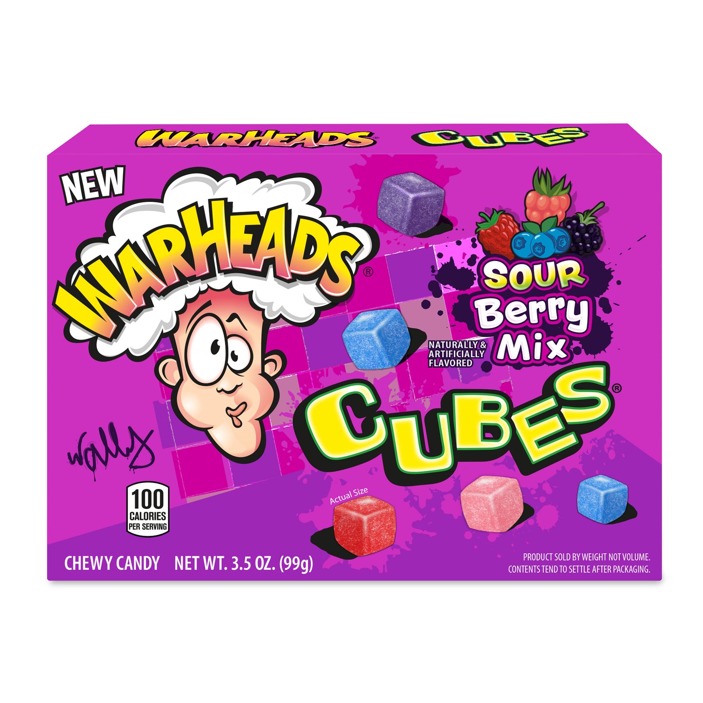 Warheads Berry Cubes Theater Box 3.5oz (99g)