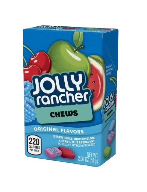 Jolly Rancher Box Fruit Chews Original 2.06oz (58g)