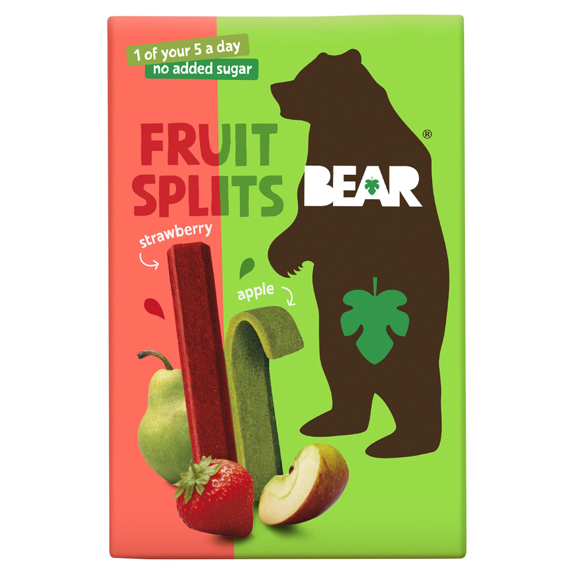 Bear Fruit Splits Strawberry & Apple 8x(5x20g)