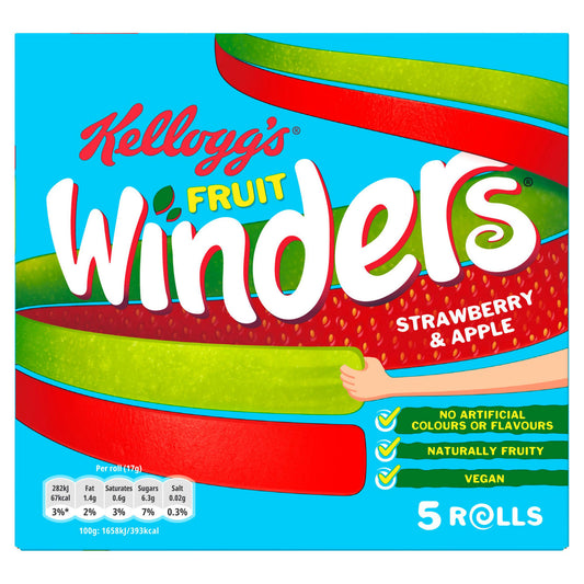 Kellogg's Winders Strawberry & Apple 17g x 5