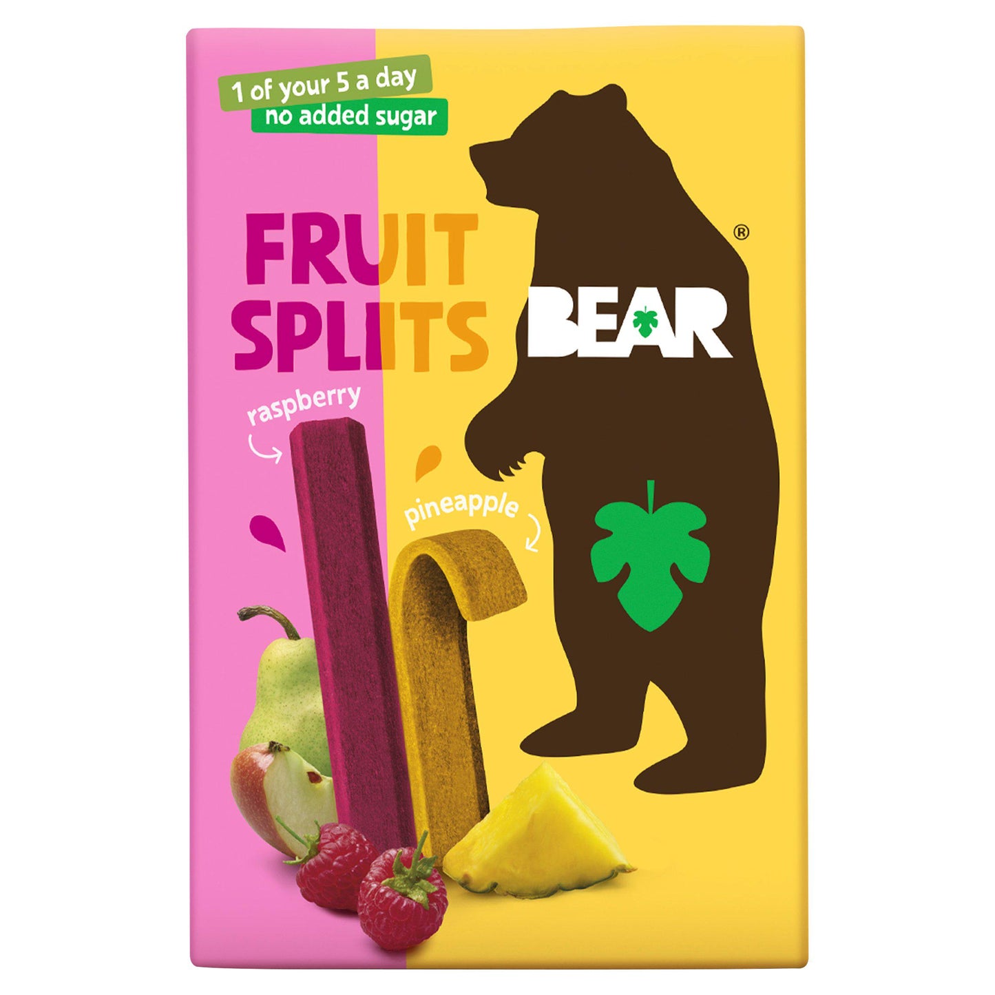 Bear Fruit Splits Pineapple & Raspberry 8x(5x20g)