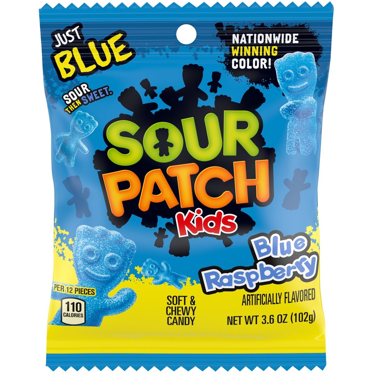 Sour Patch Blue Raspberry Peg Bag 3.6oz (102g) - Candybase