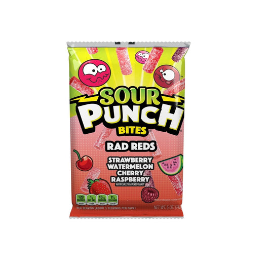 Sour Punch Bites Rad Reds 5oz (142g) - Candybase