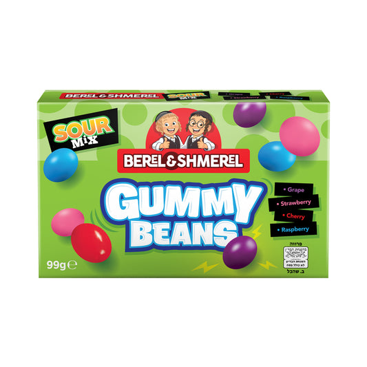 Berel & Shmerel Sour Gummy Beans 99g