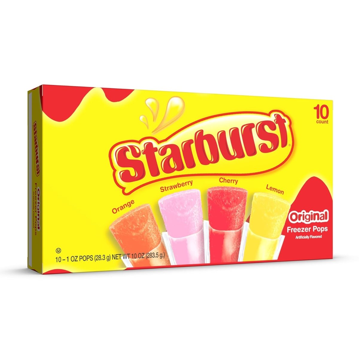 Starburst Freezer Pops Assorted Flavours 10ct 1oz (28.3g) - Candybase