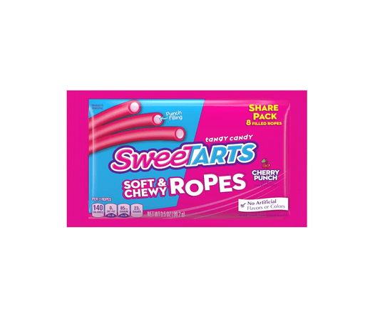 Sweetarts Soft & Chewy Ropes Cherry Punch 3.5oz (99.2g) - Candybase