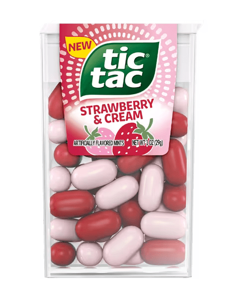 Tic Tac Strawberry & Cream 1oz (29g) - Candybase