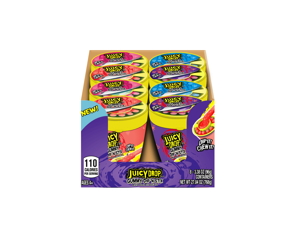 Topps Juice Drop Gummy Dip 'N Stick 3.4oz (96g) - Candybase