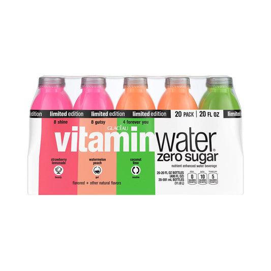 Glaceau Vitamin Water Zero Sugar Variety Pack 20oz (591ml)