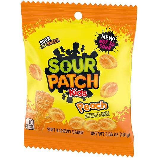 Sour Patch Kids Peach Peg Bag 3.56oz (101g)