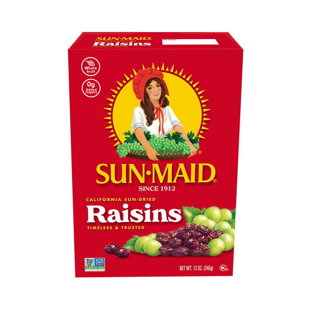 Sunmaid California Sun Dried Raisins Box 12oz (340g)