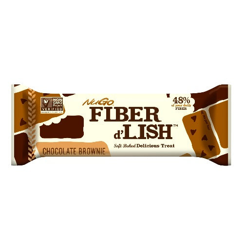 NuGo Fiber d’Lish Chocolate Brownie (DAIRY) 1.6oz (45g)