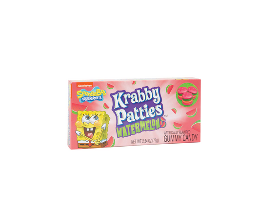 SpongeBob Gummy Krabby Patties Watermelon Theater Box 2.54oz (72g)