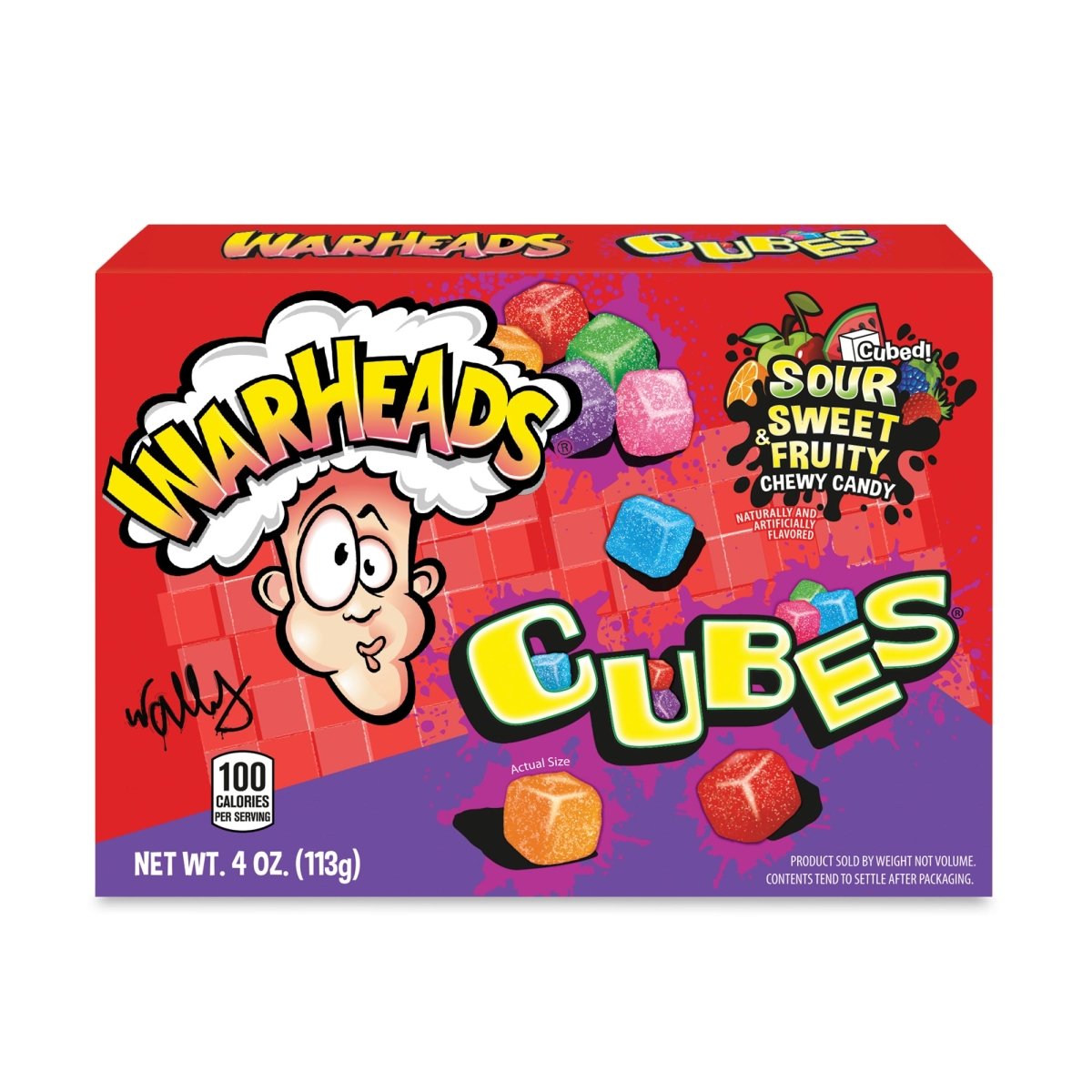 Warheads Chewy Cubes Theater Box (4oz) 113g - Candybase