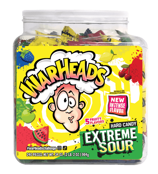 Warheads Extreme Sour Tub 240pc 12oz (964g) - Candybase