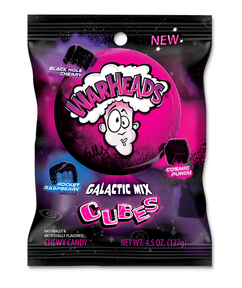 Warheads Galactic Cubes Peg Bag 4.5oz (127g) - Candybase