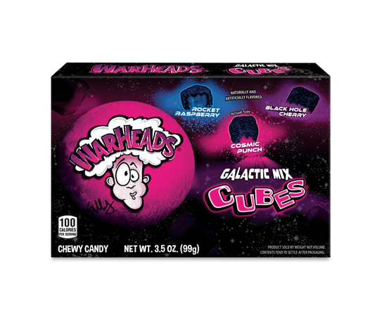 Warheads Galactic Cubes Theater Box 3.5oz (99g) - Candybase