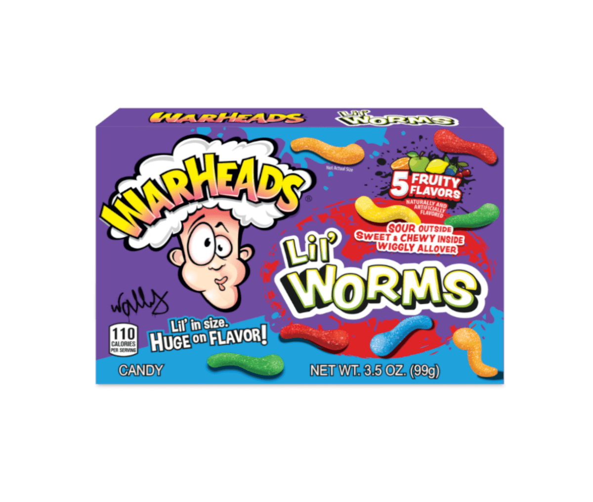 Warheads Lil Worms Theater Box 3.5oz (99g) - Candybase