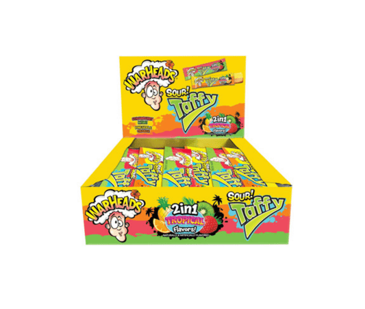 Warheads Taffy Bar 2in1 Tropical 1.49oz (42g) - Candybase